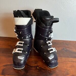 Lange RX 110 W Womens Ski Boots Navy Blue 23.5 276mm 100mm Last Dual Core